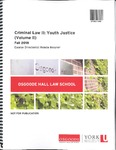 Criminal Law II: Youth Justice (Volume II): 2018-19