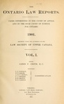 The Ontario Law Reports, 1901-1931 (66 v)