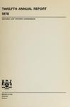 Twelfth Annual Report, 1978 by Ontario Law Reform Commission