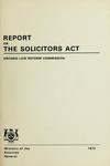Report on the Solicitors Act by Ontario Law Reform Commission