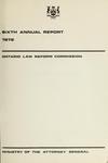 Sixth Annual Report, 1972 by Ontario Law Reform Commission