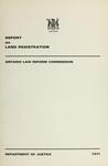 Report on Land Registration by Ontario Law Reform Commission