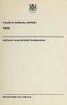 Fourth Annual Report, 1970 by Ontario Law Reform Commission